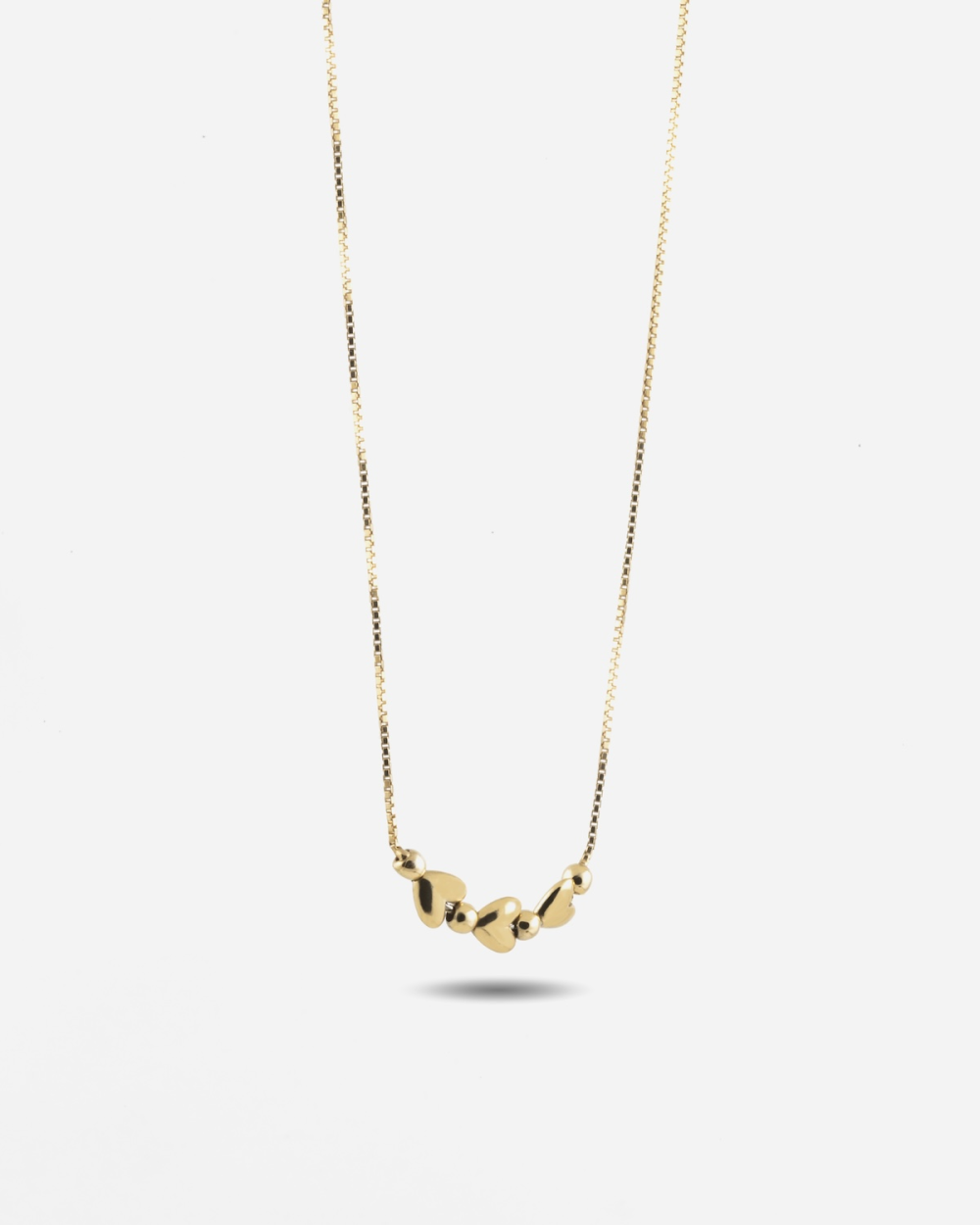 COLLIER CHOKER CŒURS GOLDEN MATCHY...