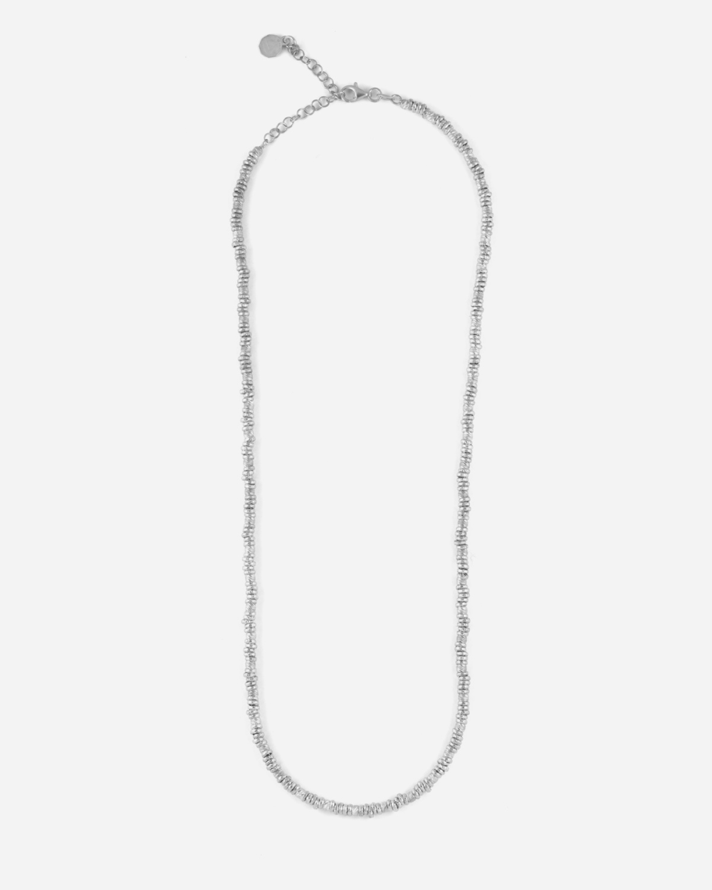 COLLIER MINI ANNEAUX DIAMANTÉS EN ARGENT