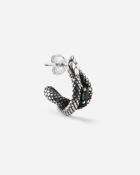 POISONED SNAKE HOOP EARRING...