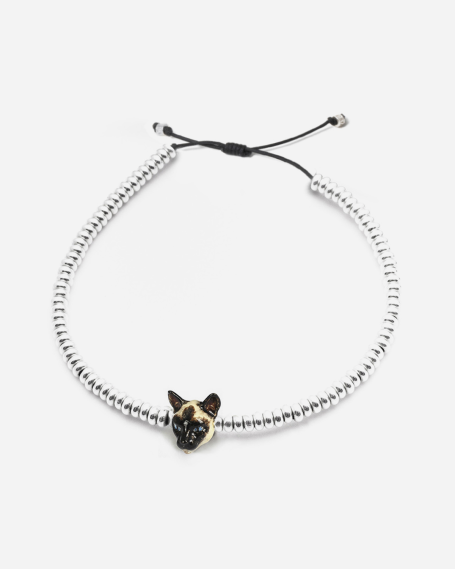 BRACELET TÊTE SIAMESE / ÉMAIL