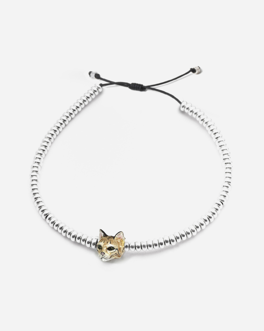 BRACCIALE TESTA GATTO NORVEGESE SMALTATO