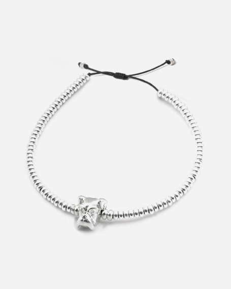 BRACELET TÊTE BOXER / ARGENT