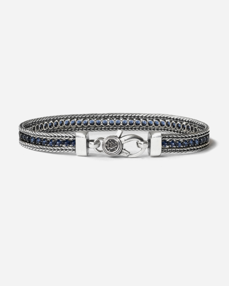 BLUE FOXTAIL TENNIS BRACELET