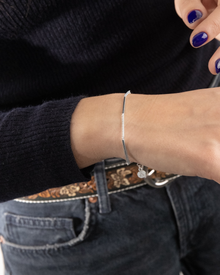 BRACELET SILVER BARS EN ARGENT
