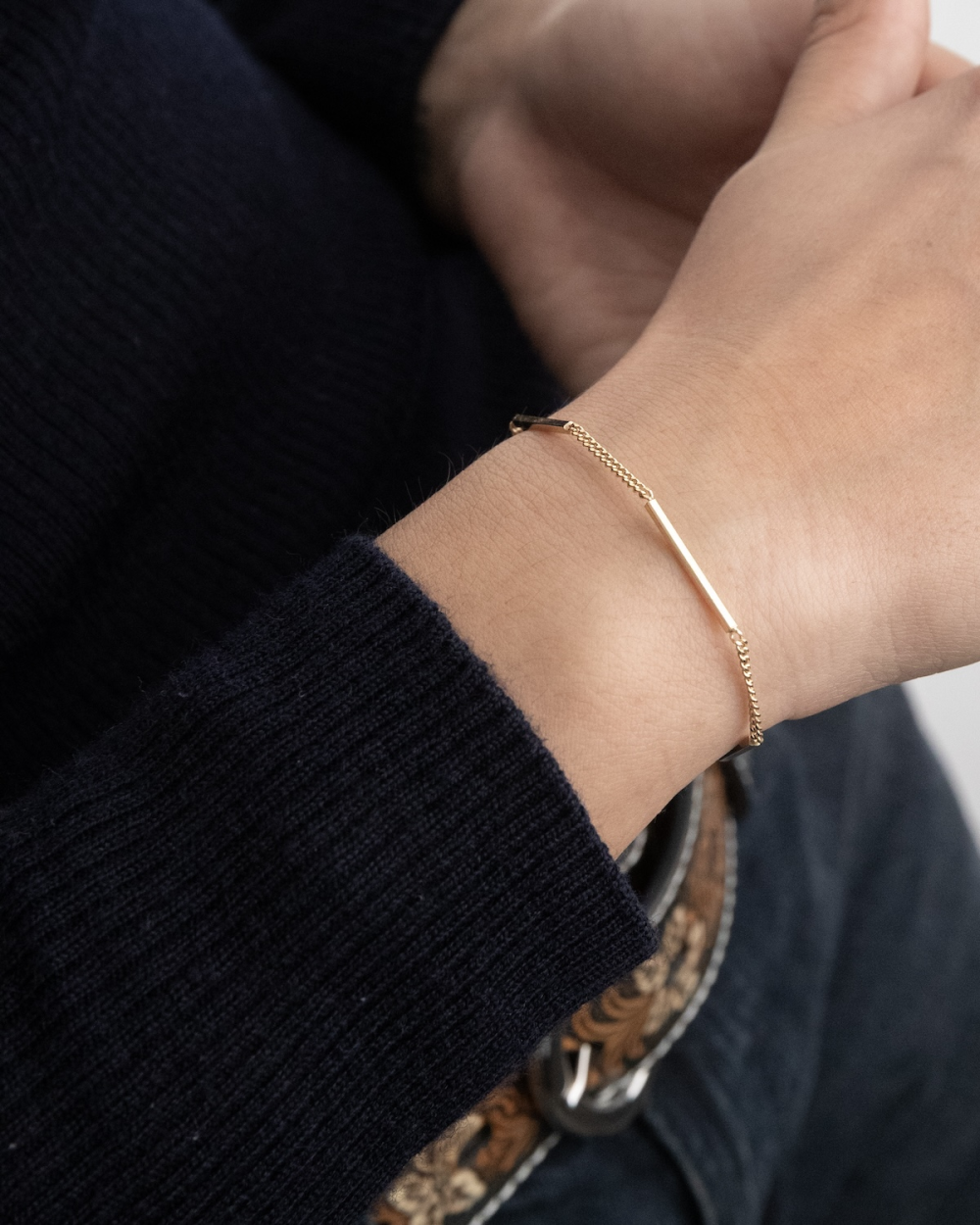 PULSERA GOLDEN BARS DE PLATA