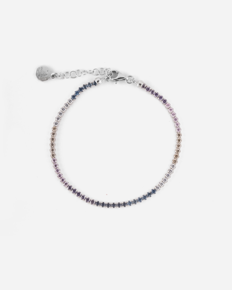 ARMBAND TENNIS GRADIENT MIT MULTICOLOR STEINEN