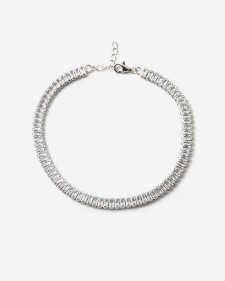 BRACELET TENNIS SPRING DROPS BOLD EN ARGENT AVEC PIERRES BLANCHES