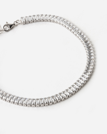 ARMBAND TENNIS SPRING DROPS BOLD MIT WEISS STEIN