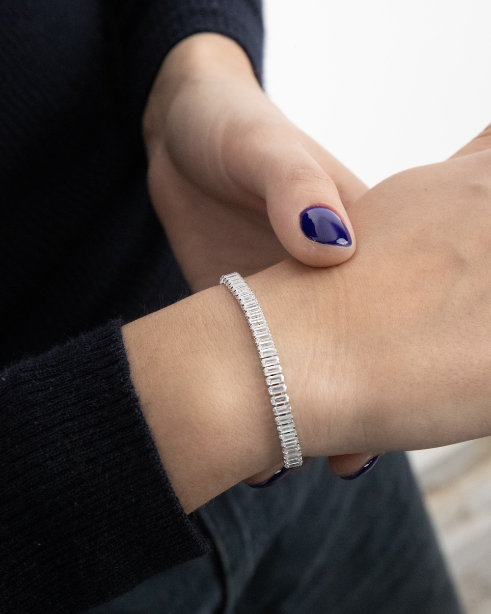 BRACELET TENNIS SPRING DROPS BOLD EN...