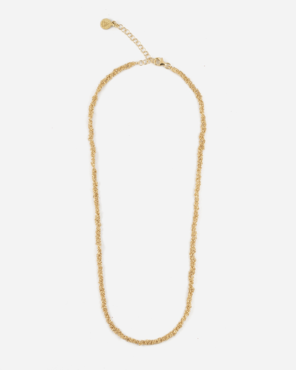 COLLAR CADENA TRENZADA PLATEADO ORO