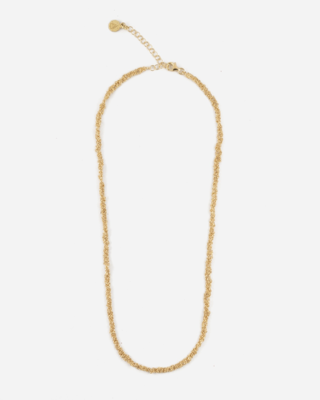 COLLANA FORZATINA INTRECCIATA PLACCATA ORO