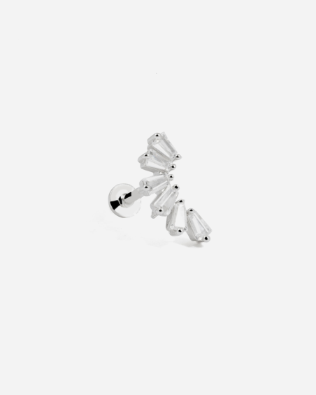 OHRRING PIERCING SILVER BLOOM