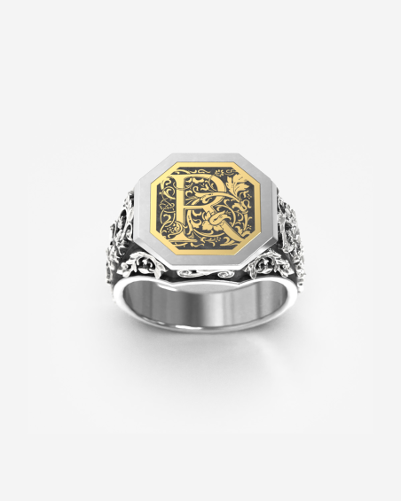 ANILLO CHEVALIER ROMEO CON GRABADO