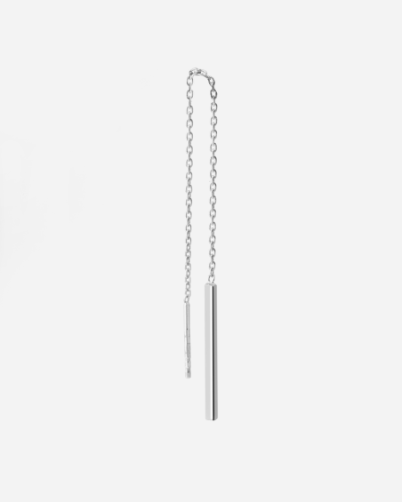 PENDIENTE CADENA SILVER BUTTERFLY BAR DE PLATA