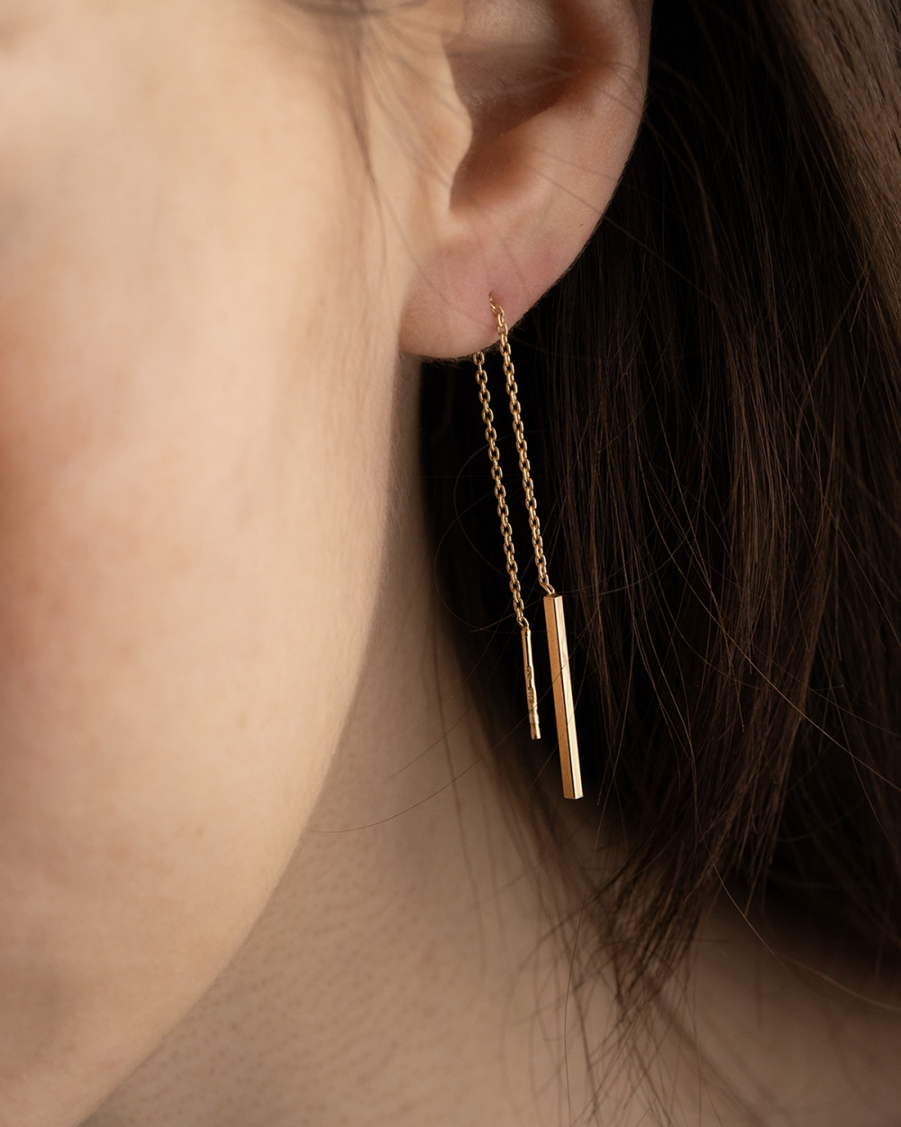 BOUCLE D'OREILLE CHAÎNE GOLDEN...