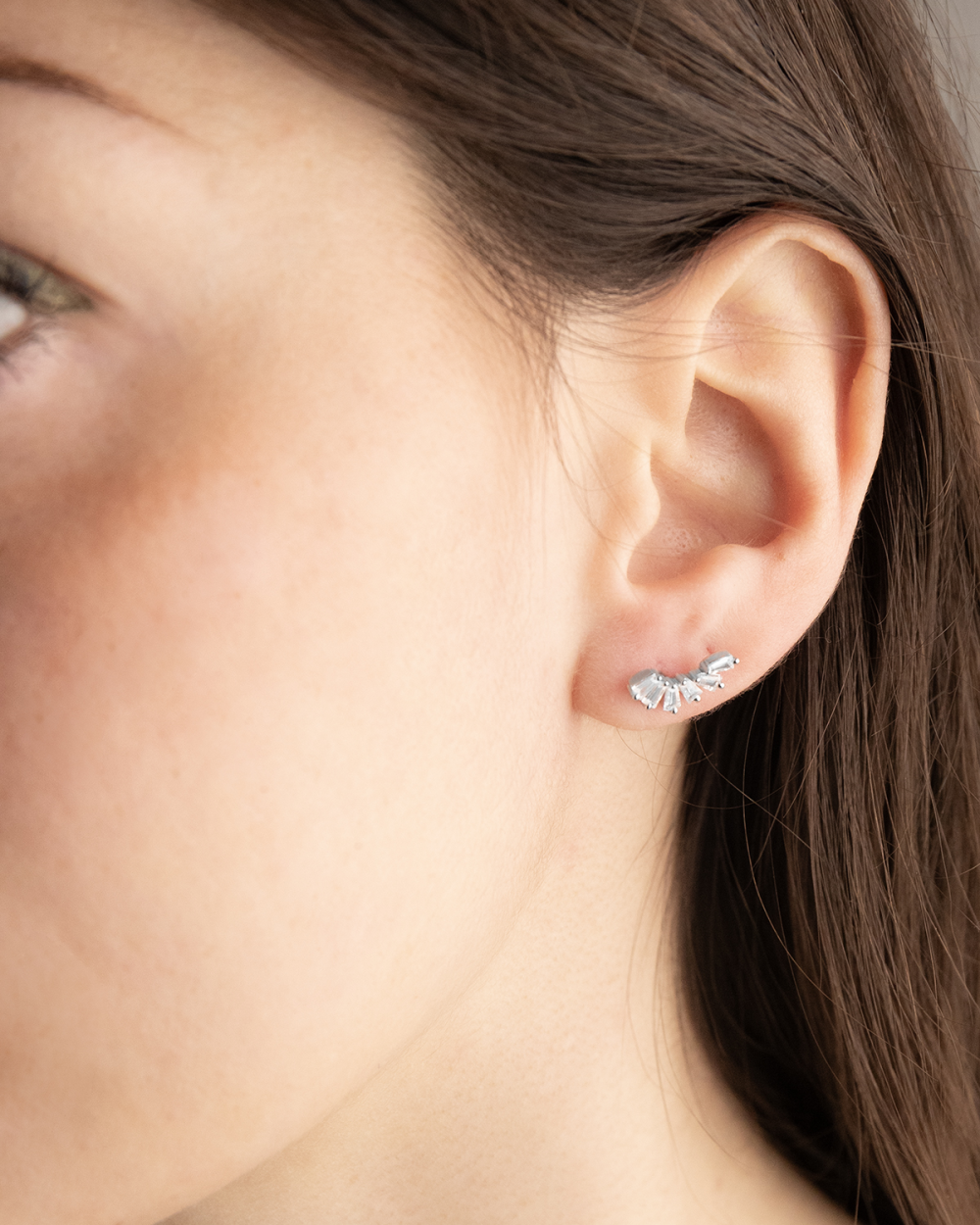 OHRRING PIERCING SILVER BLOOM