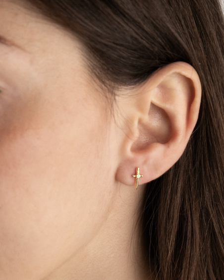 OHRRING PIERCING GOLDEN DAGGER