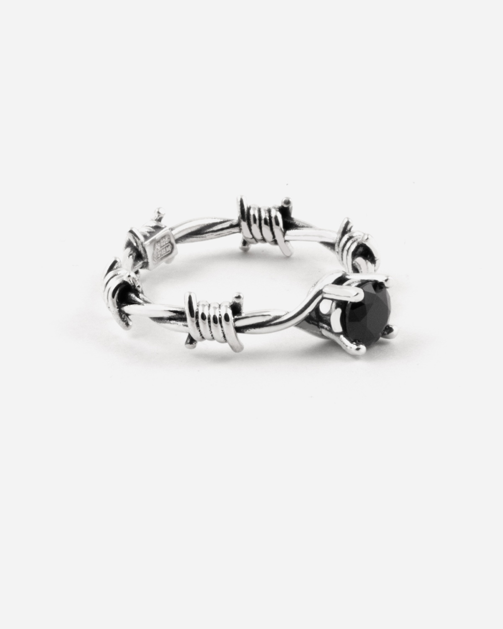 ALLIANCE SOLITAIRE BARBELÉ EN ARGENT...