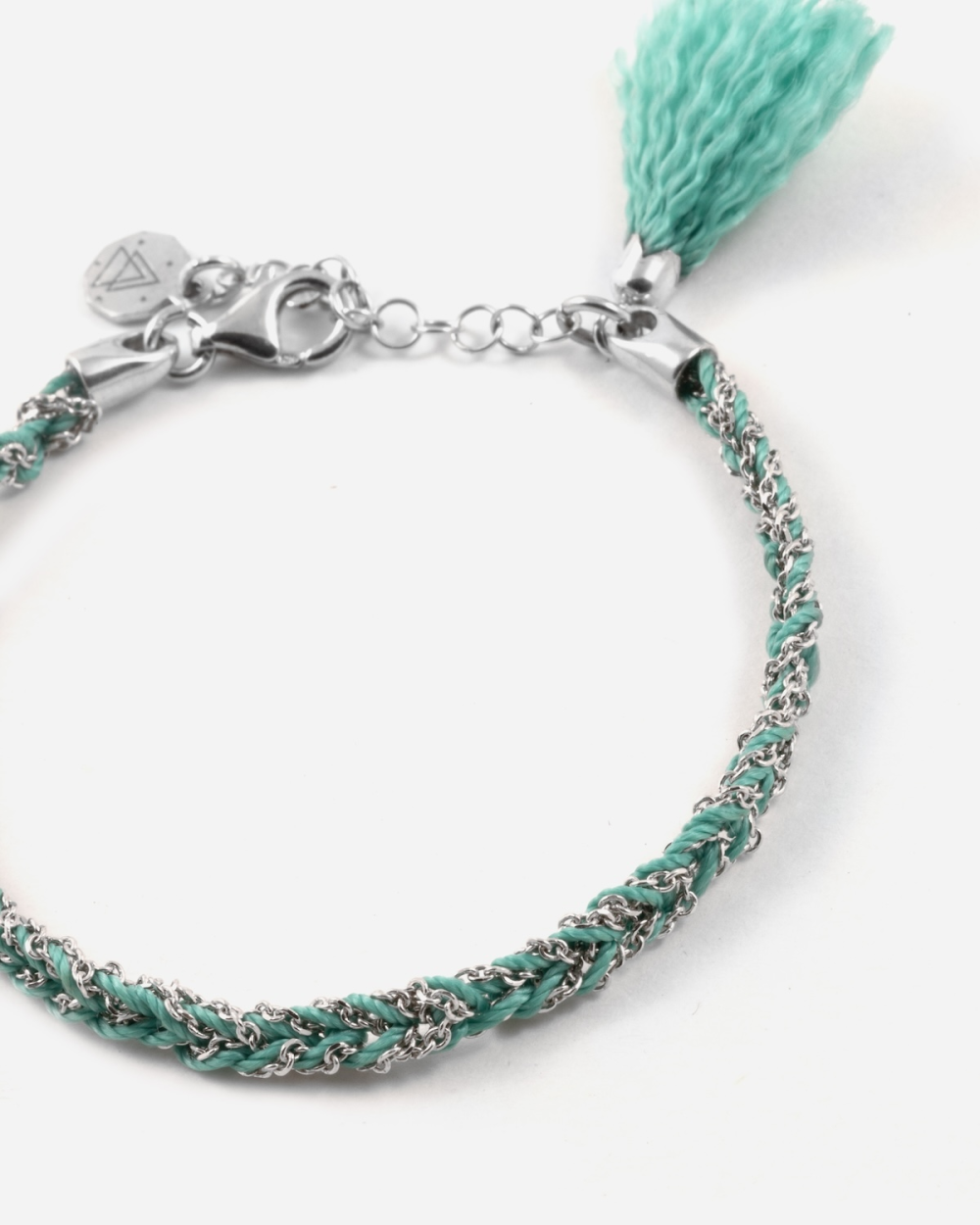 SILVER WAVE CABLE CHAIN BRACELET WITH...