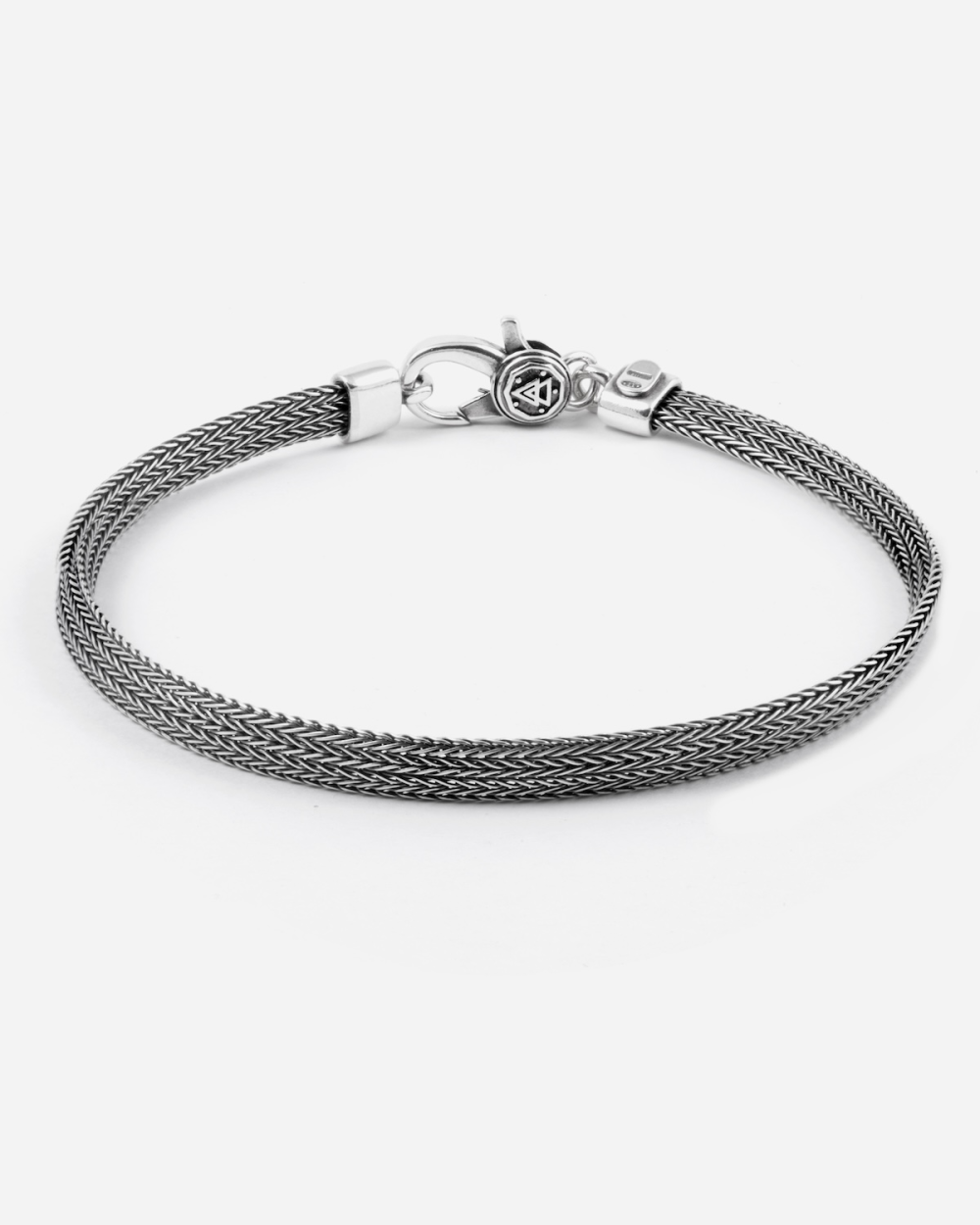 BRACCIALE CALZA PIATTA IN ARGENTO
