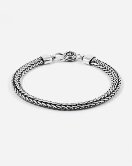BRACCIALE OVAL PERSIAN WAVE IN ARGENTO