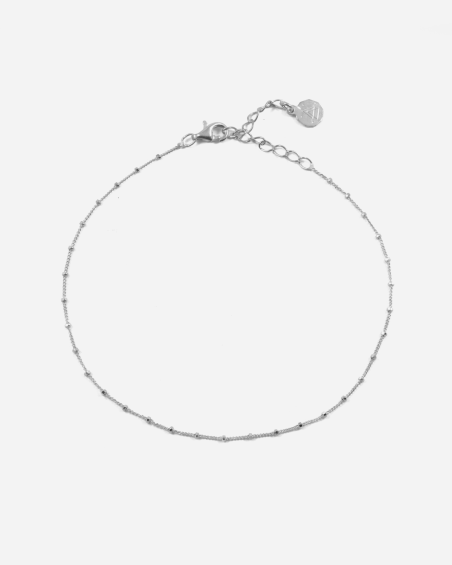 CHAÎNE DE CHEVILLE BASIC WAVEY EN ARGENT