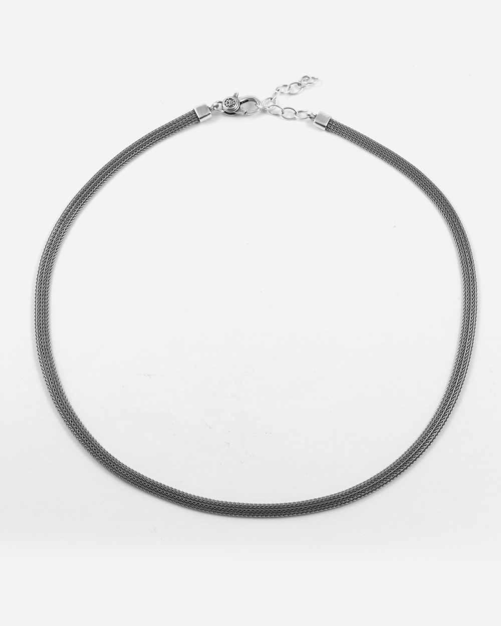 COLLANA CALZA PIATTA IN ARGENTO