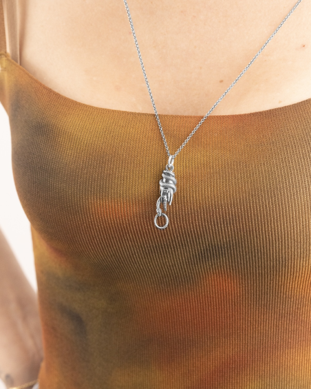 HAND WITH SNAKE PENDANT