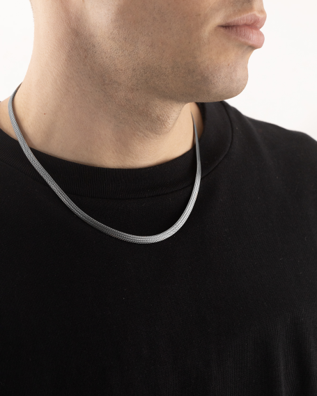 FLAT SNAKE CHAIN NECKLACE 2