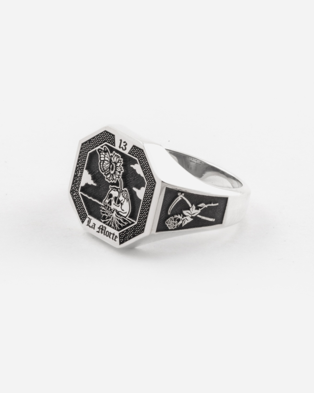 DEATH CARD SIGNET RING