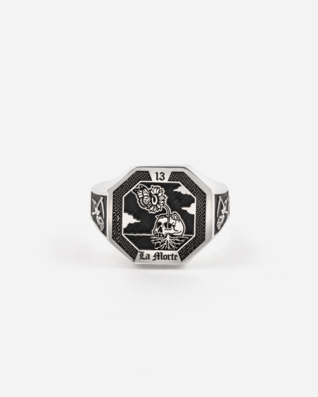 DEATH CARD SIGNET RING