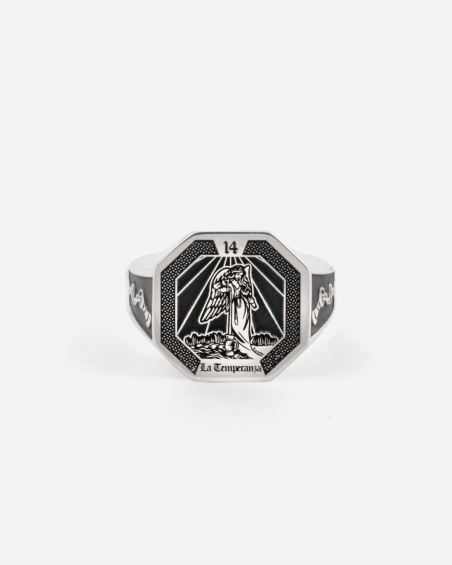 TEMPERANCE CARD SIGNET RING