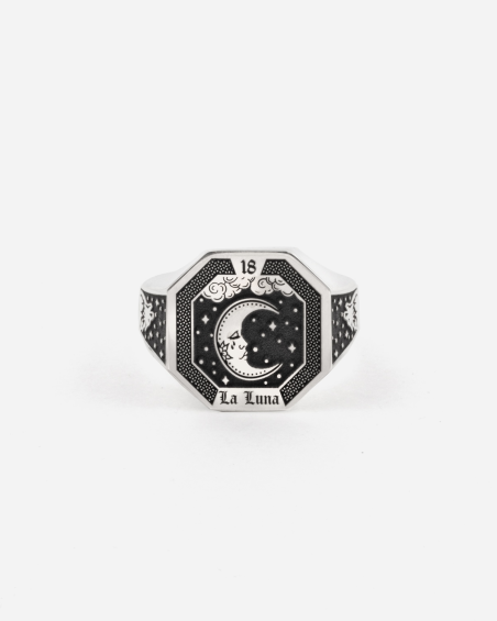 THE MOON CARD SIGNET RING