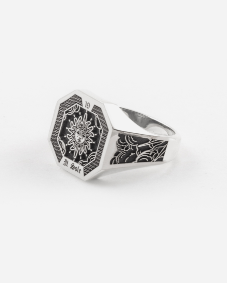 THE SUN CARD SIGNET RING