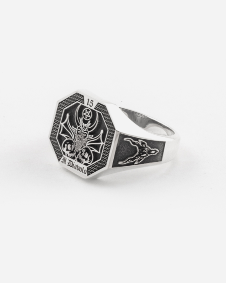 THE DEVIL CARD SIGNET RING