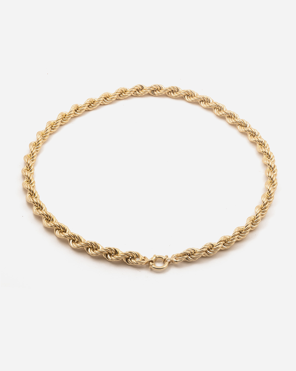 COLLIER CORDE 180 LIGHT PLAQUÉ OR