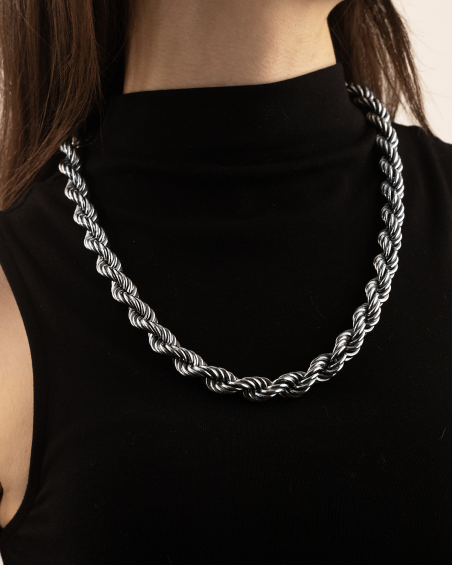 COLLANA CORDA 220 VUOTA IN ARGENTO