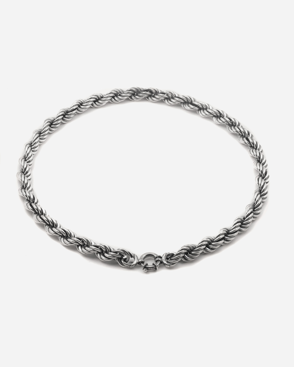 COLLAR CUERDA 220 LIGHT DE PLATA