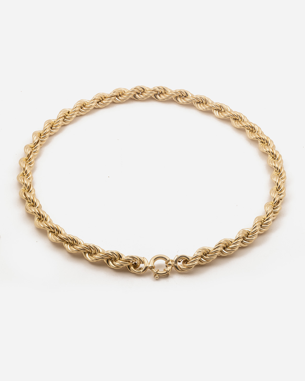 YELLOW GOLD 220 ROPE NECKLACE LIGHT