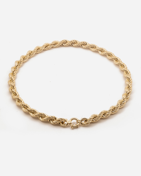 COLLANA CORDA 220 VUOTA PLACCATA ORO