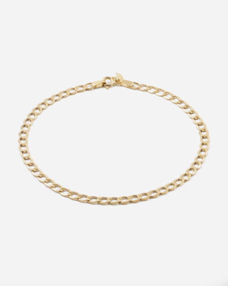 9KT GOLD 080 CURB CHAIN...