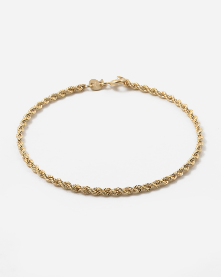 9KT GOLD 050 ROPE BRACELET