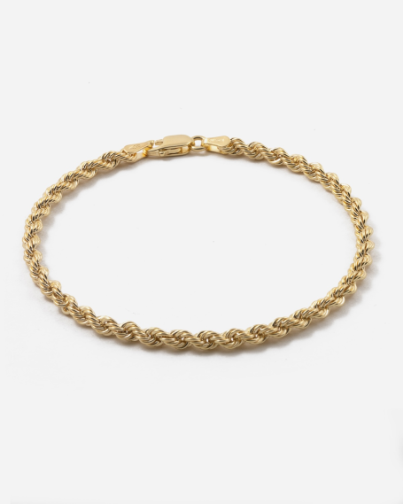 9KT GOLD 060 ROPE BRACELET