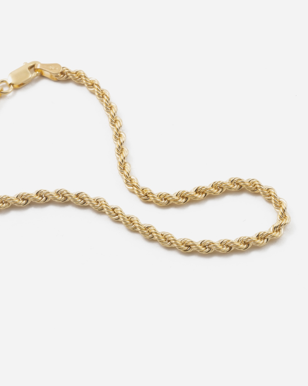 9KT GOLD 060 ROPE BRACELET