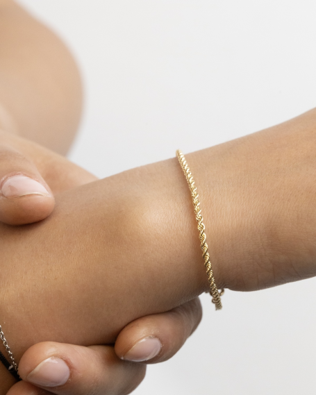 9KT GOLD 040 ROPE BRACELET 2