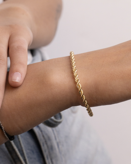 9KT GOLD 070 ROPE BRACELET 2