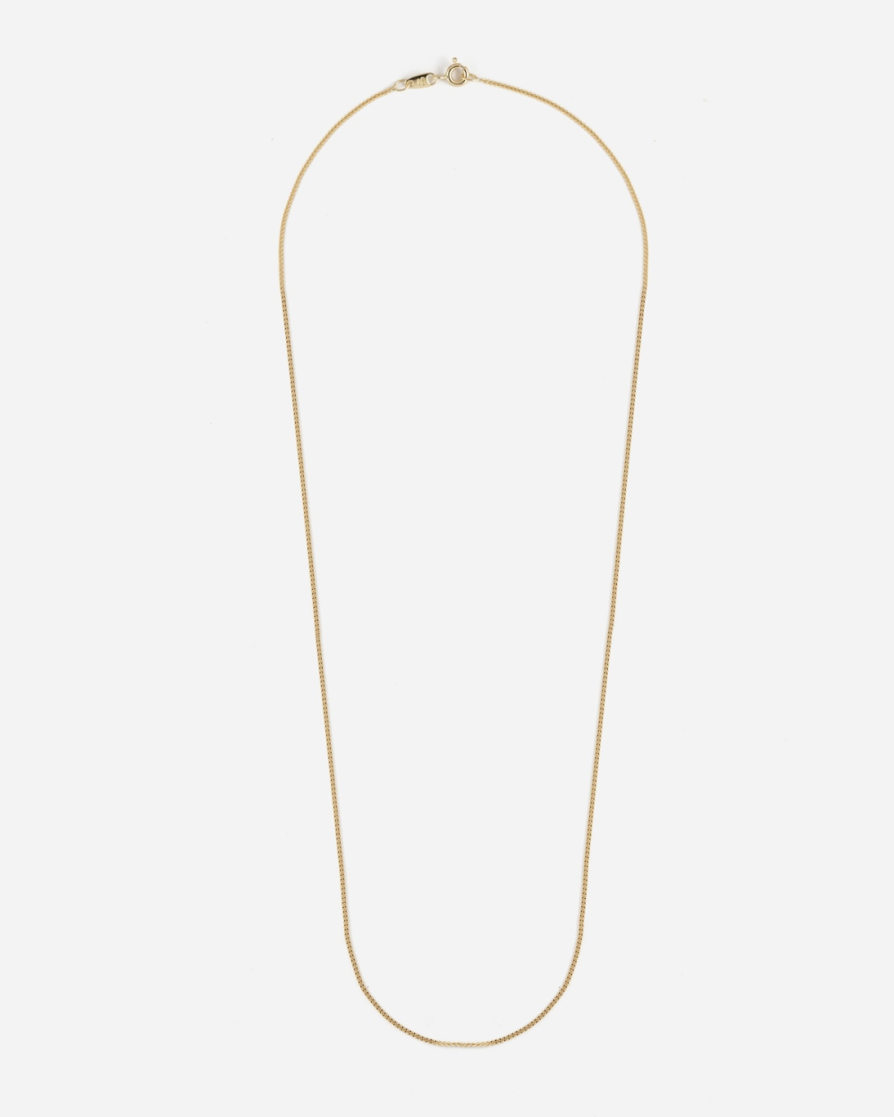 18KT GOLD 034 CURB CHAIN