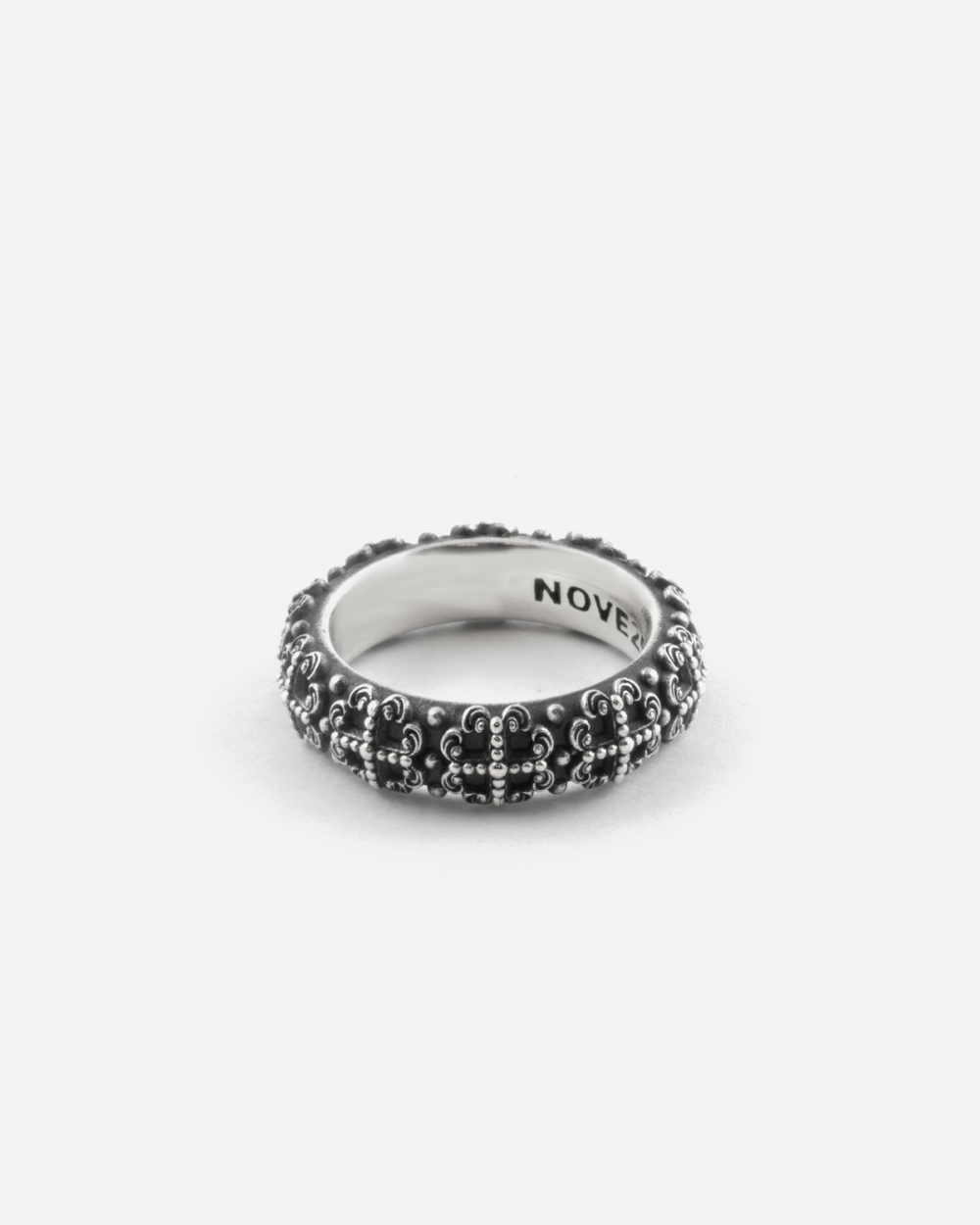 ANELLO FEDE GOTICA PROMESA IN ARGENTO