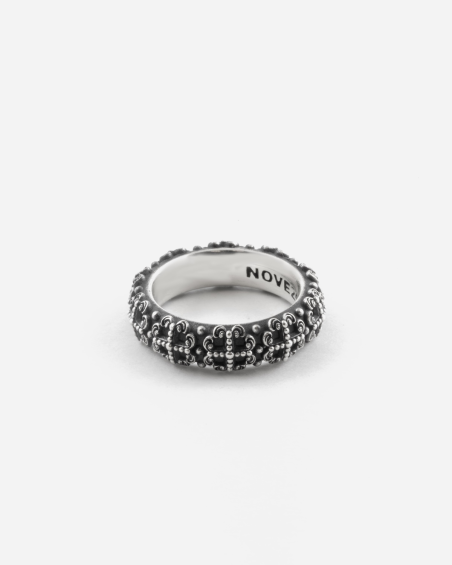 ANELLO FEDE GOTICA PROMESA IN ARGENTO