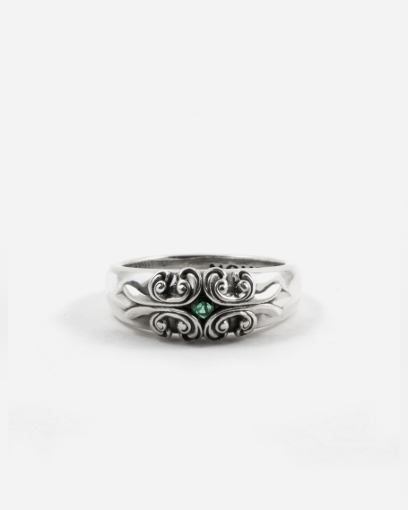 SOLEDAD RING WITH GREEN STONE